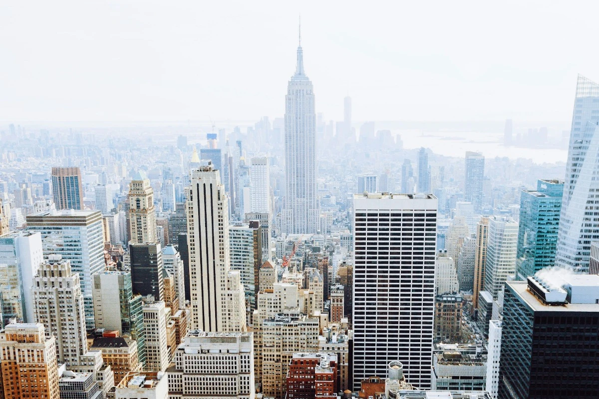 rockefeller plaza nyc fog