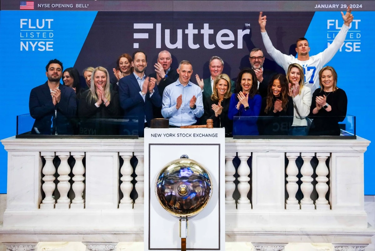 Peter Jackson Flutter team NYSE listing day